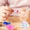 50pcs Transparent Butterfly Shaped Beads, Mixed Color Glass Butterfly Beads,