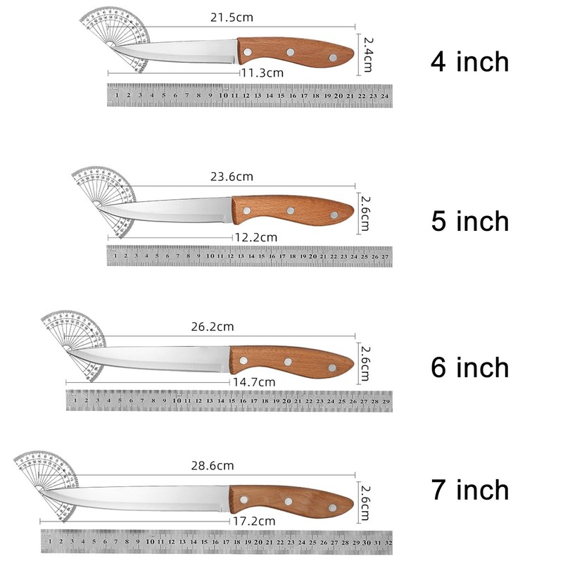 AYANICA Paring Knife Peeling Fruit Vegetable Cutting Meat Slicing Kitchen