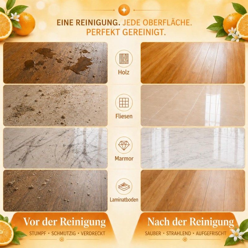 Floor Cleaning Solution Compatible with Roborock Cleaning Solution, Residue and