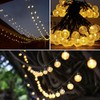 2 Pcs 50 LED 32FT Crystal Globe Solar String Lights