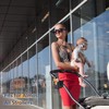 Universal Stroller Cup Holder with Phone Holder, 360°Rotatable Bottle Holder