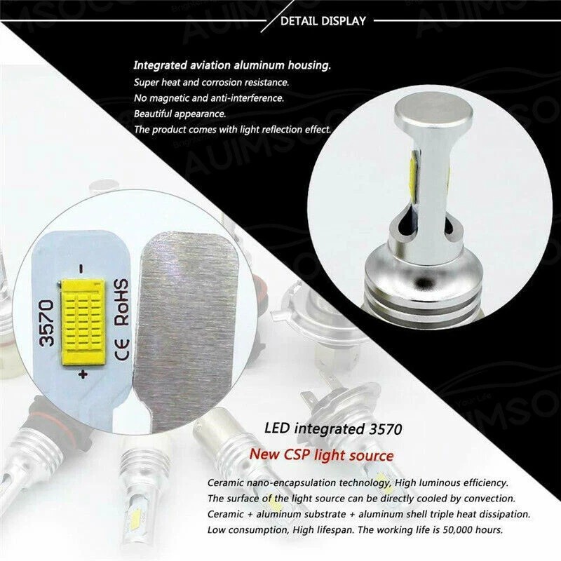 AUIMSOCO For Toyota Avalon 2008-2012 Hi/Lo Beam Fog Light LED