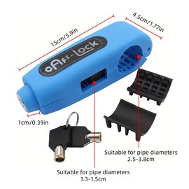 AIMALL Motorcycle Handlebar Lock Anti-Theft Electric Car Grip Lock with Copper Core for Scooters and Bikes