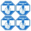 Unbranded 4pcs - Secured By Me Doorbell Stickers Video Camera