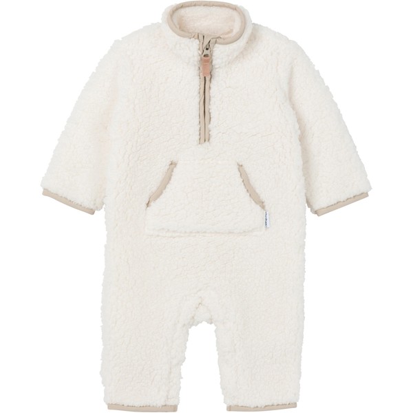 Gerber Baby Unisex Fleece Romper, Ivory, 3-6 Months