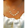 Layered Gold Chain Necklace for Women Dainty 14k Gold Heart