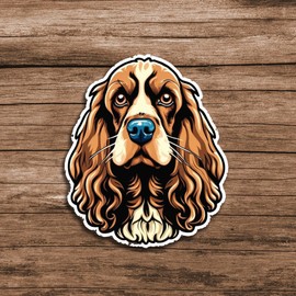 Cocker Spaniel Dogs Sticker | Dog Lover Animal Stickers Decal | for Car, Notebook, Water Bottle | 5 Inches…