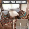 Aztec RV Dinette Cushion Covers Stretch Ethnic Style Camper Cushion