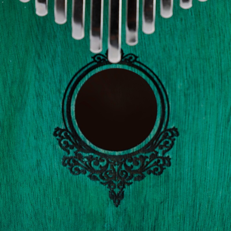 17-Key Kalimba Portable Thumb Piano Mahogany Wooden Body with Build