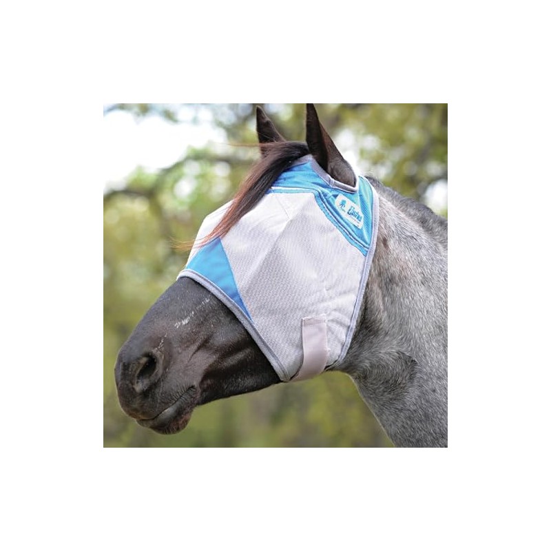 Cashel Crusader Fly Mask, Standard (Blue, Warmblood)