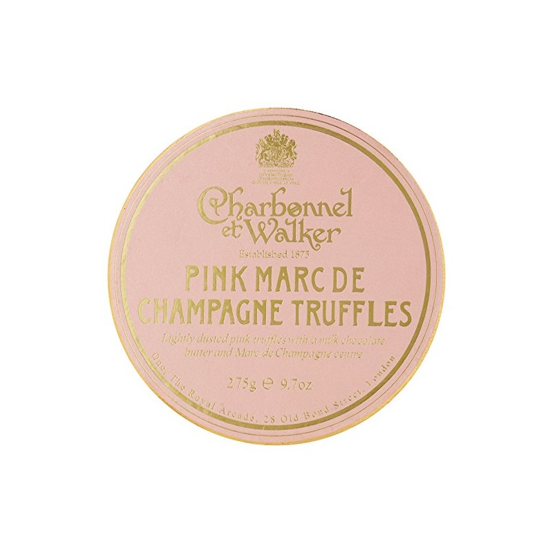 Charbonnel et Walker Double Layer Pink Marc de Champagne Truffles