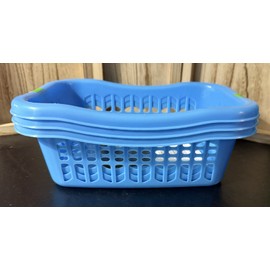 Unbranded 3 Pc Baskets for Storage 9" x 6" Blue