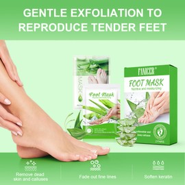 2 Pairs of Callus Remover, Callus Removal Foot, Foot Exfoliating Foot Mask, Effective Foot Care, Foot Callus Remover for Delicate Feet, Foot Peel Mask for Men and Women (Vera)