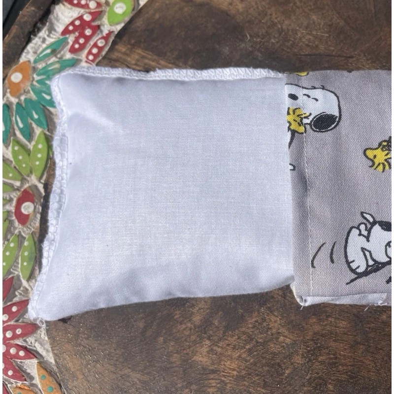 Handmade Snoopy Eye Pillow With Removable Cover Filled With Lavender
