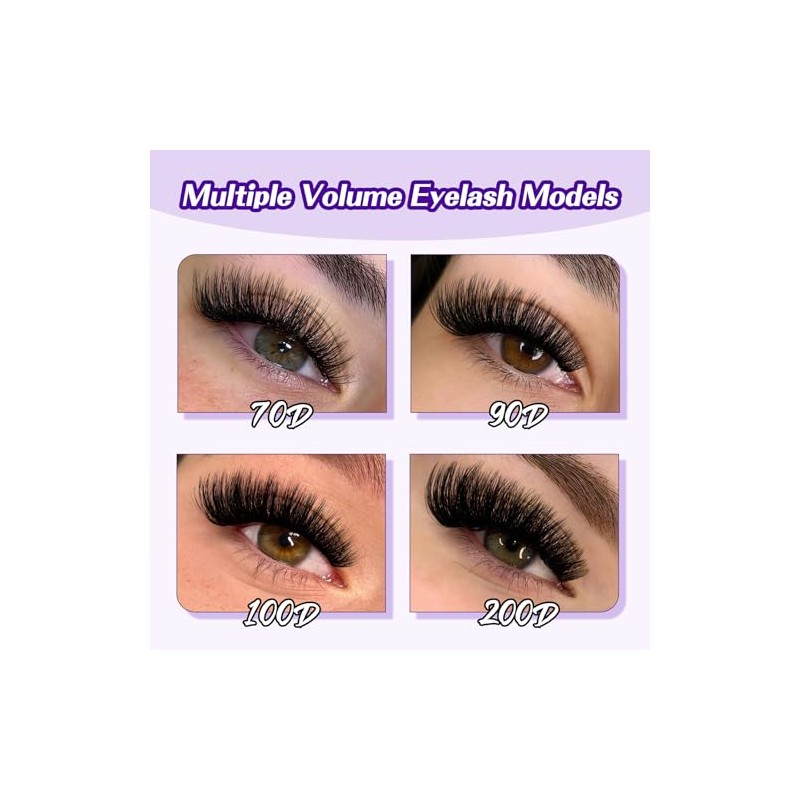 B&Q Fluffy Lash Clusters Kit 100D+200D Dramatic Eyelash Clusters Kit