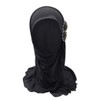 Kids Girls Lovely Muslim Hijab with Flowers Anti-UV Sun Protection
