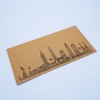 New York White (with Gold Shimmer effect) Travel Ticket and