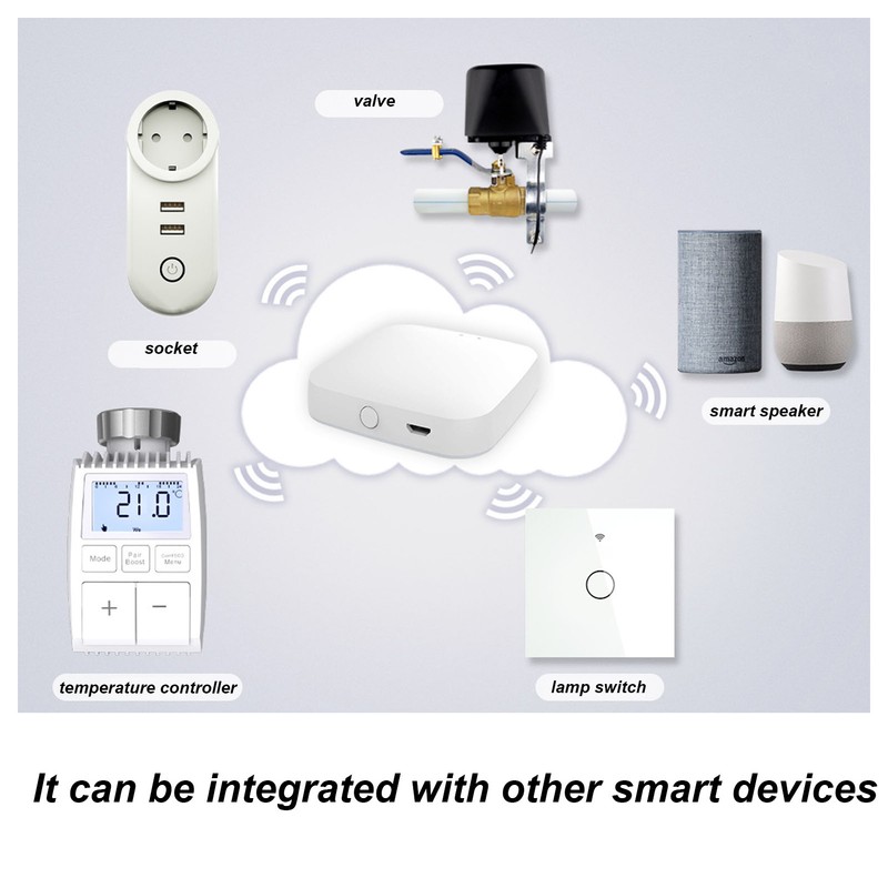 Smart Thermostat Radiator Temperature Controllable Wireless ABS Heating Valve for