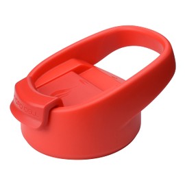 HYDRO CELL Easy Sip Coffee Cap for Wide Mouth Water Bottles - BPA Free Flip Top Replacement Lid - 64 oz, 40 oz, 32 oz, 24 oz, 18 oz, 14 oz. Sports Top Accessories (Red Coffee Cap, 14oz-64oz)