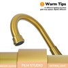 4 inch Brushed Gold Bathroom Sink Faucet with Pop-up Drain