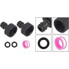 3/4 Inch Garden Hose Quick Connector Kit 2-Piece Plastic
