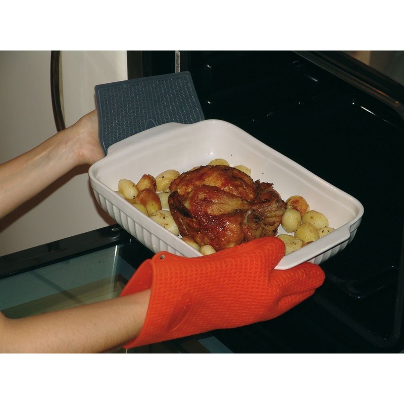 シリコマート シリコングローブ ACC072 オレンジ/62-6358-34