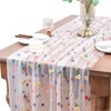 Table Runner with Daisy Motif, White Lace Tablecloth 100 x
