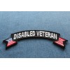 Ivamis Disabled Veteran Patch with American Flag Tips- 4x1.5 inch