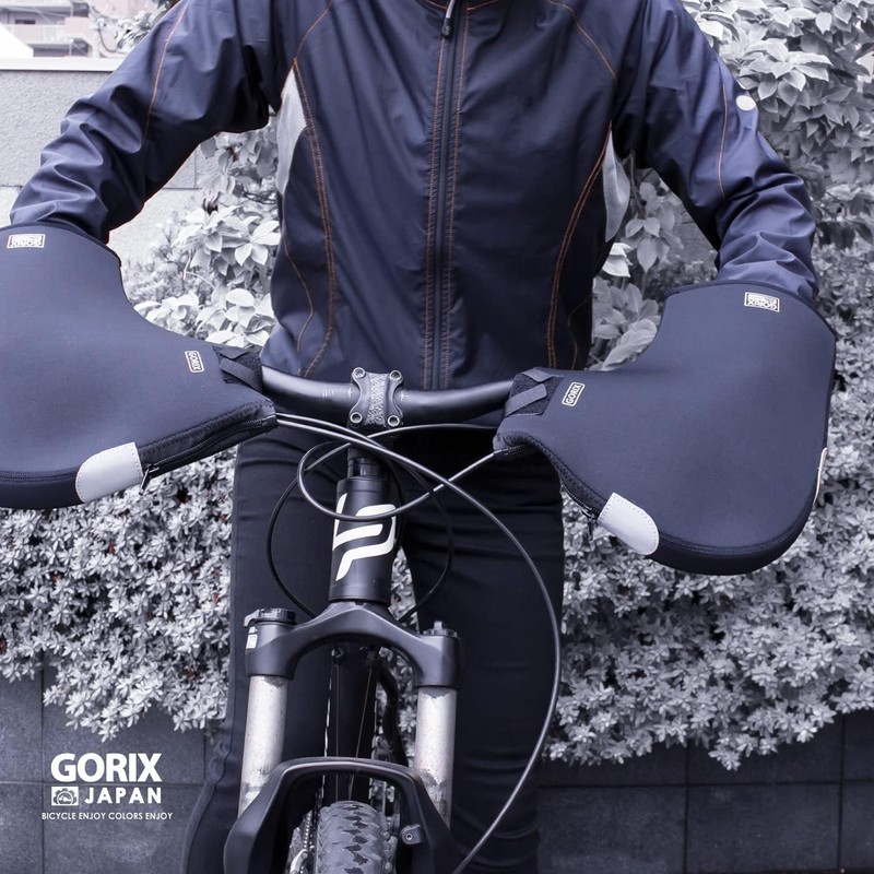 GORIX (GW-TFSTR) Steering Wheel Cover, Bicycle Flat Bar Cold Protection