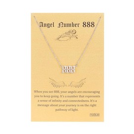 TGOLM Angel Number Necklace 18k Gold Plated Stainless Steel Faux Pearl Choker Chain Aesthetic Accessories Jewelry for Women 16", Stainless Steel, No Gemstone