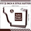 Moxweyeni 10 Pack Gutter Brackets 5 Inch Gutter Hangers Heavy