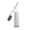 Joseph Joseph Toilet Brush with Slim Holder Flexible Anti-Drip, Grey/White