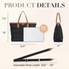 Missnine Tote Bag for Women 15.6 inch Laptop Bag Large