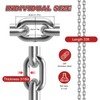 3/16in-13ft,304 Stainless Steel Link Chain, Small Heavy Duty Dog Chain,Metal