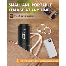 Portable, electric, coffee grinder, USB rechargeable, conical burr, espresso bean grinder, battery powered, small coffee machine for travel,camping, car and anywhere