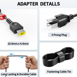 JIAHENGDE 170W AC Laptop Charger for Lenovo ThinkPad P50 P51 P52 P53 P70 P71 P73 W540 W541 T540P P15 P17 P15v P15g T15g T15p P1 X1 Gen 1-4, Replacement ADL170SCC3A Power Supply Adapter