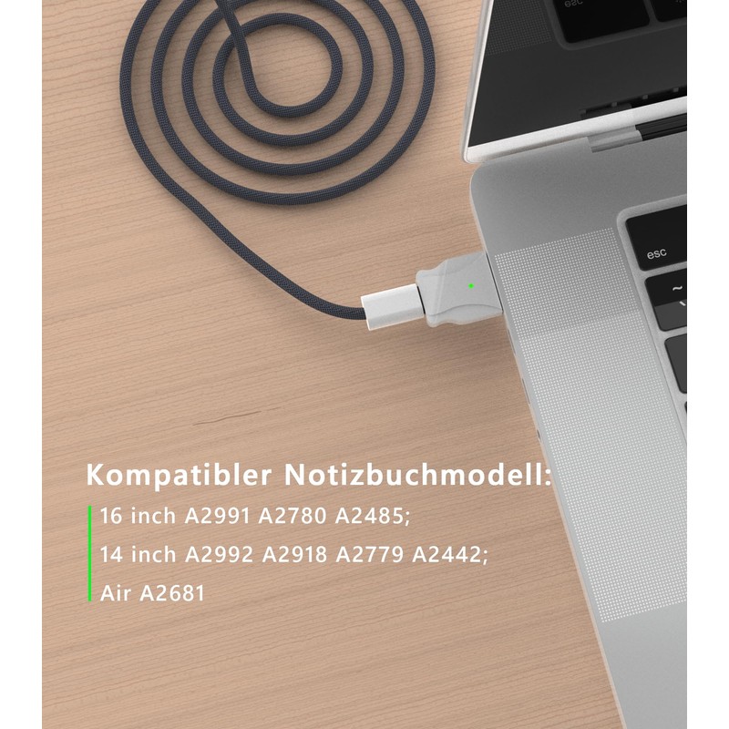 AIOUM USB C to Magnetic 3 Adapter 140W T-Head Converter