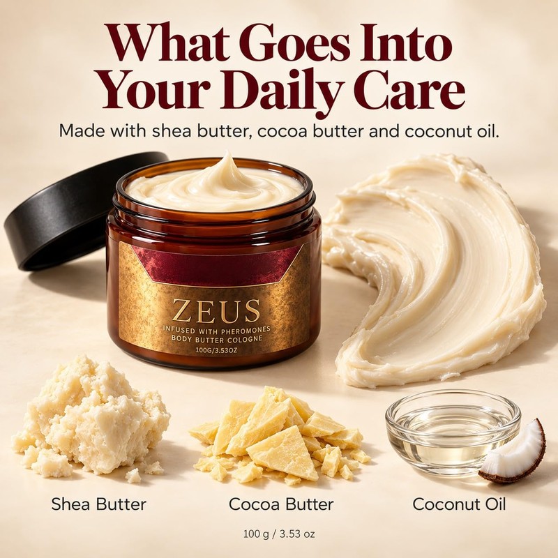 Zeus Body Butter Cologne For Men, Kingsire Body Butter Cologne,