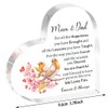 Mum And Dad Gifts For Wedding Anniversary Love Heart Acrylic