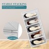 DHMAKER 8 Pack Boot Storage Box, Stackable Clear Plastic Boot