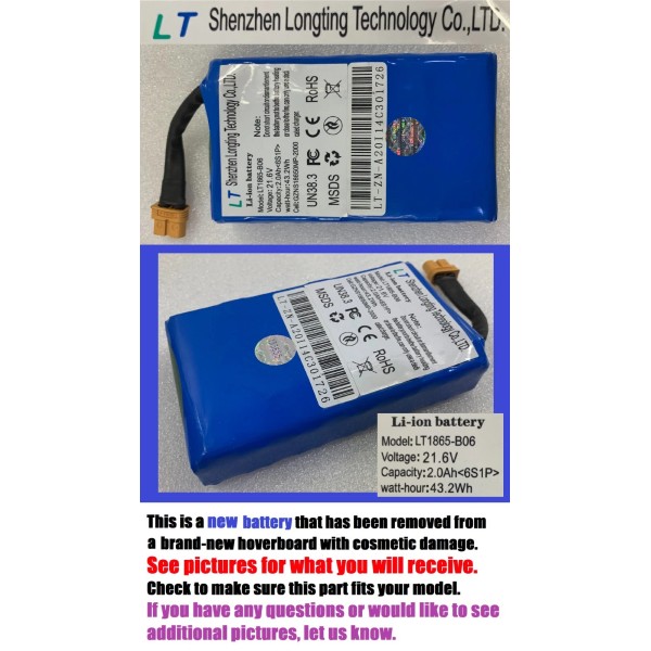 Battery Shenzhen Longting Technology LT1865-B06 21.6V 2.0AH 43.2Wh Open box