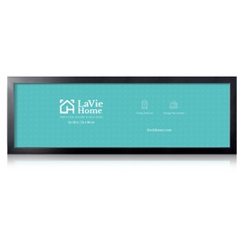 LaVie Home 13x39 Picture Frame Black, Panoramic Picture Frame for Wall Decoration, Classic Black Minimalist Style Suitable for Decorating Houses, Offices, Hotels（1 Pack）