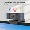 AutoFocus Webcam 1080p with Microphone - HD USB Webcam with