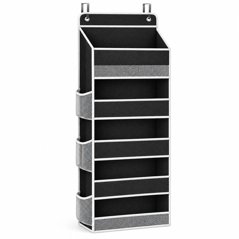 Hanging Storage Organizer for Behind-Door Use – Anti-Tilt Multi-Pocket Shelf