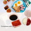 WEZCHUGHAOL 20 Pcs Double Compartment Condiment Containers with Lids 2024