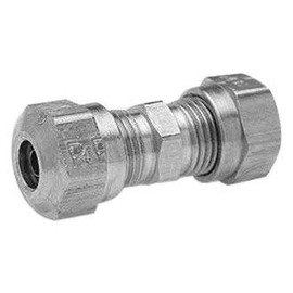 Edelmann 916280 Brass Compression Union Fitting for Nylon Tube Air Brake Systems - 1/2"