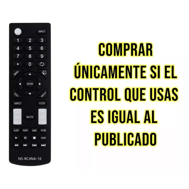 Generico Insignia Control Remoto Generico Insignia Smart Tv Ns-rc4na-16