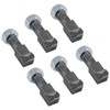 6 Pack 2-7/8"Lx11/16"W Stump Grinder Tooth with 5/8"-18 Nuts Compatible