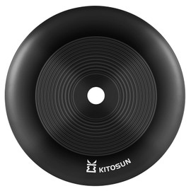 Hookah Tray Charcoal Ash Plate - Kitosun Original Hookah Accessories 304 Stainless Steel Durable Ashtray 7" Diameter 1mm Thick 4/5" Round Inner Hole for Shisha Nargila Smoking (Black)