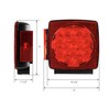 MAXXHAUL 50343 12V LED Submersible Left and Right Trailer Lights